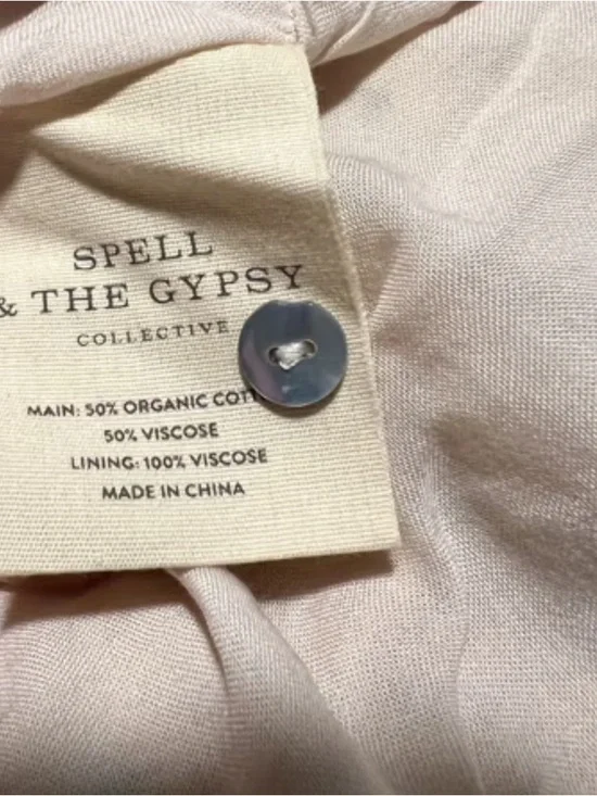 Spell Freda Boho Mini Dress in Amber - Size Small - Picture 9 of 9